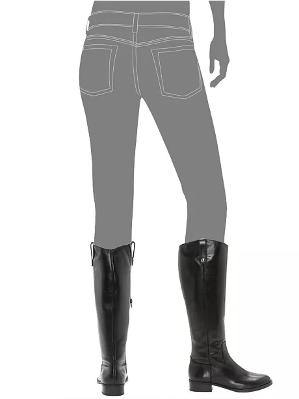 INC Fawne Leather Knee‎ High Boots cognac